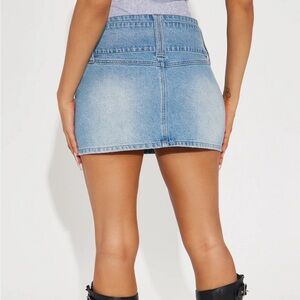 Denim Mini Skirt (Size M)